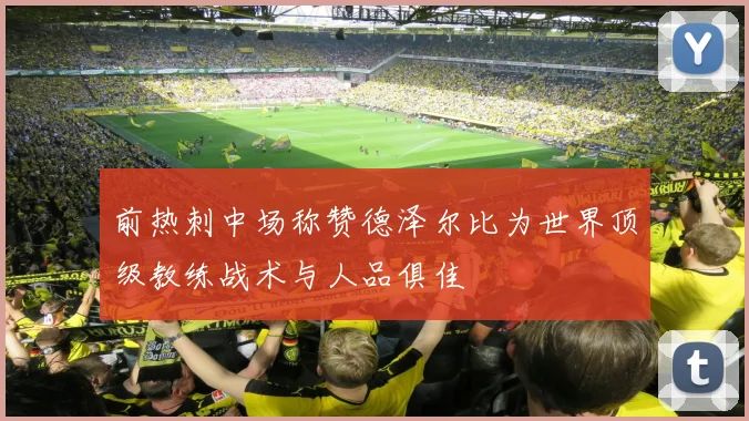 前热刺中场称赞德泽尔比为世界顶级教练战术与人品俱佳